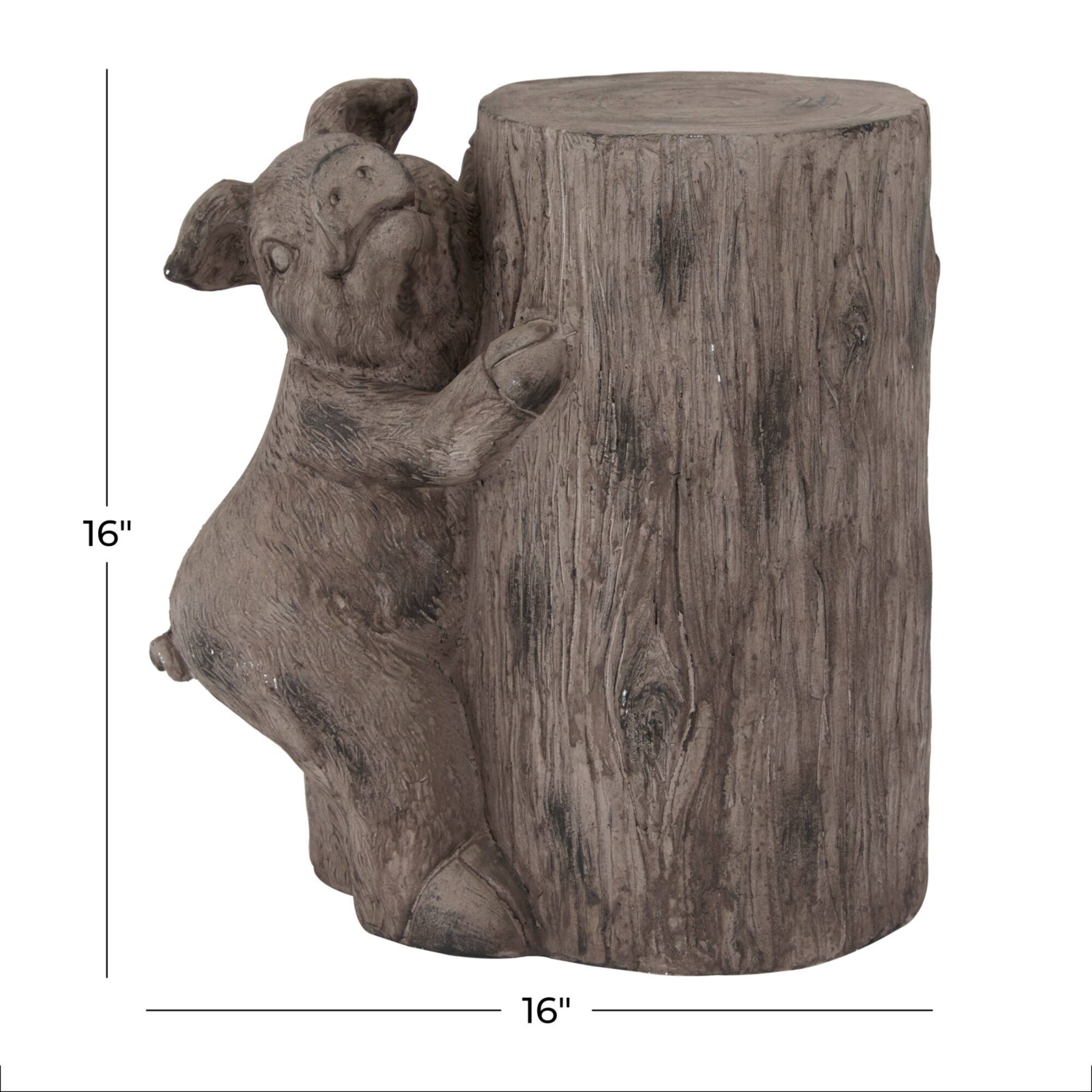 Brown MGO Modern Farmhouse Garden Sculpture, 16" x 16" x 10"